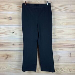 BAILEY 44 Pants Women Small Cropped Straight Black Stretch Career Minimalist